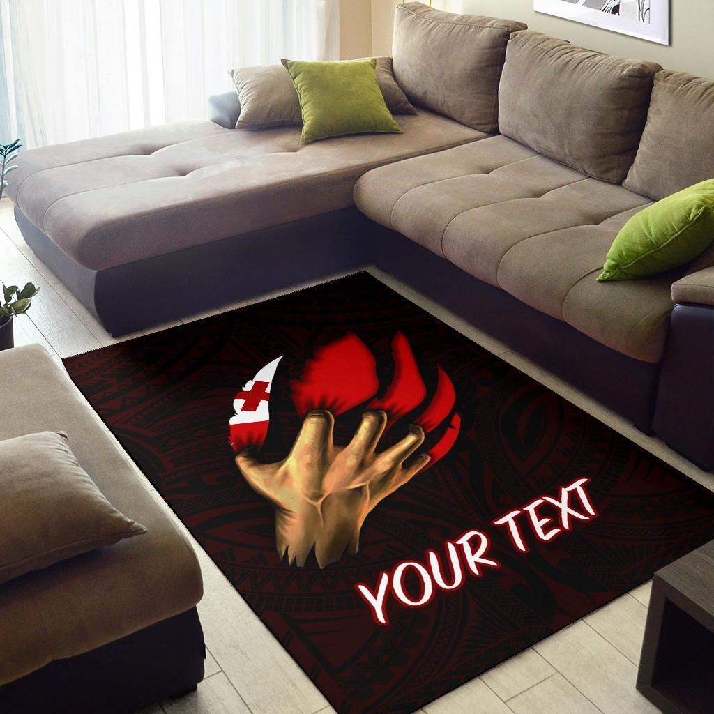 Tonga Personalised Area Rug - Tonga In Me (Red)