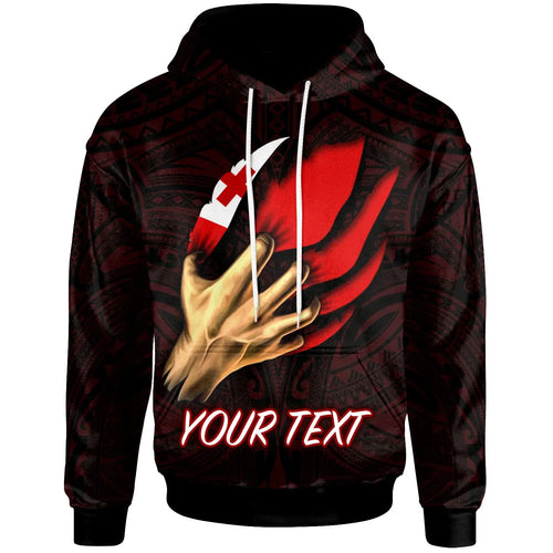 Tonga Personalised Hoodie - Tonga In Me (Red)