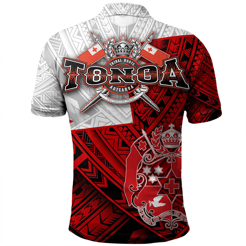 Tonga Polo Shirt Polynesian Tattoo Tribal Roots
