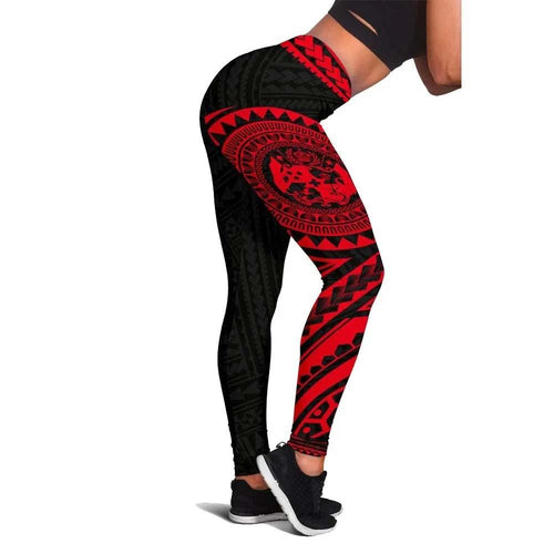 Tonga Polynesian 6th Legging (Red)