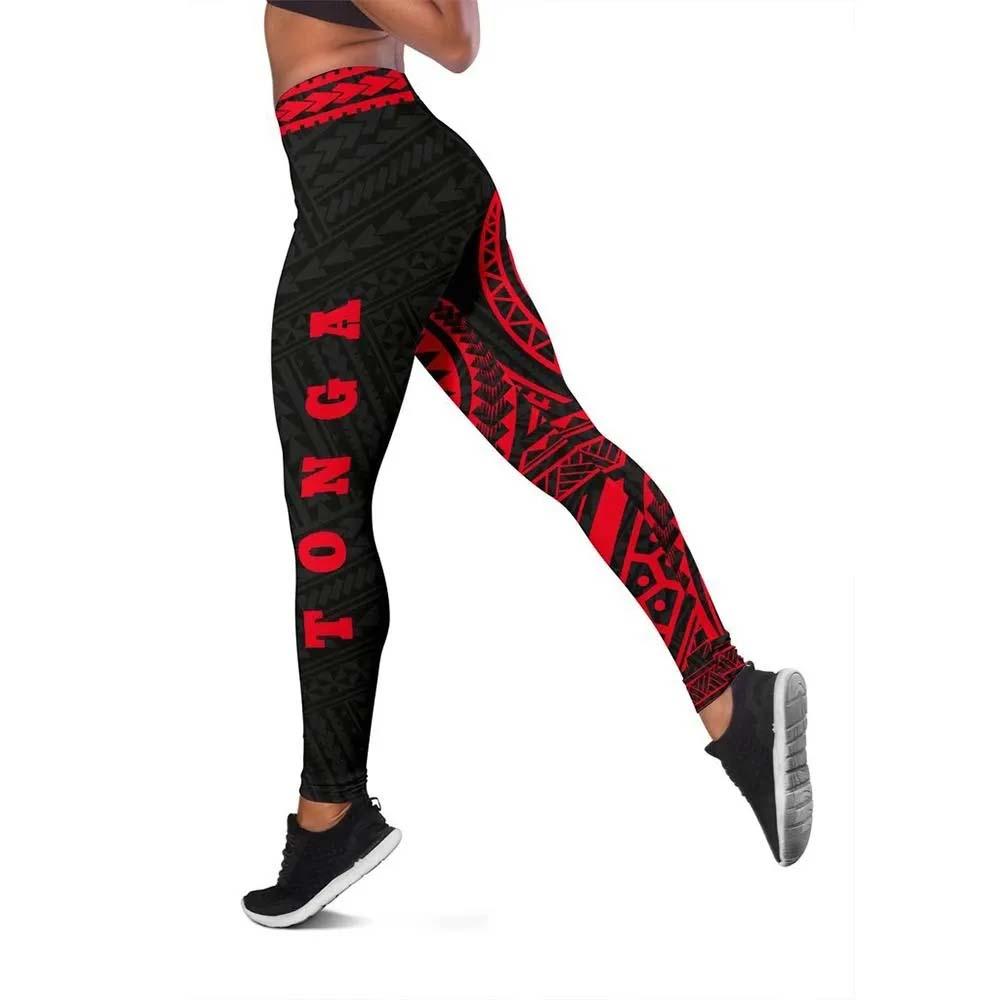 Tonga Polynesian 6th Legging (Red)