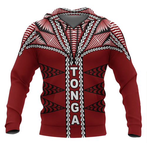 Tonga Polynesian Hoodie - Tongan Ngatu Pattern