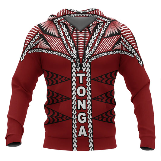 Tonga Polynesian Hoodie - Tongan Ngatu Pattern