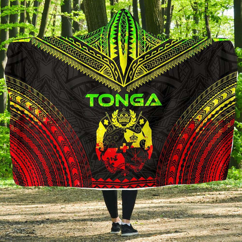 Tonga Polynesian Chief Hooded Blanket - Reggae Version