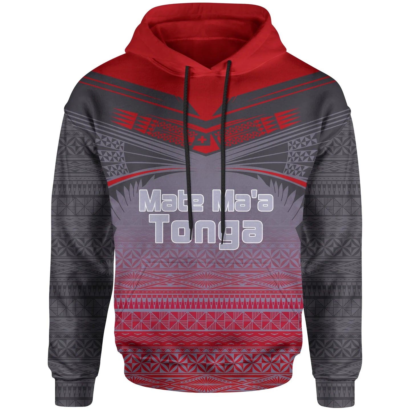 Tonga Polynesian Hoodie - Grey Tattoo