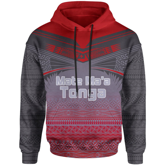 Tonga Polynesian Hoodie - Grey Tattoo