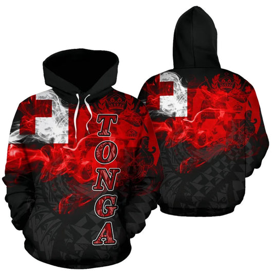 Tonga Polynesian Hoodie - Smoking Style