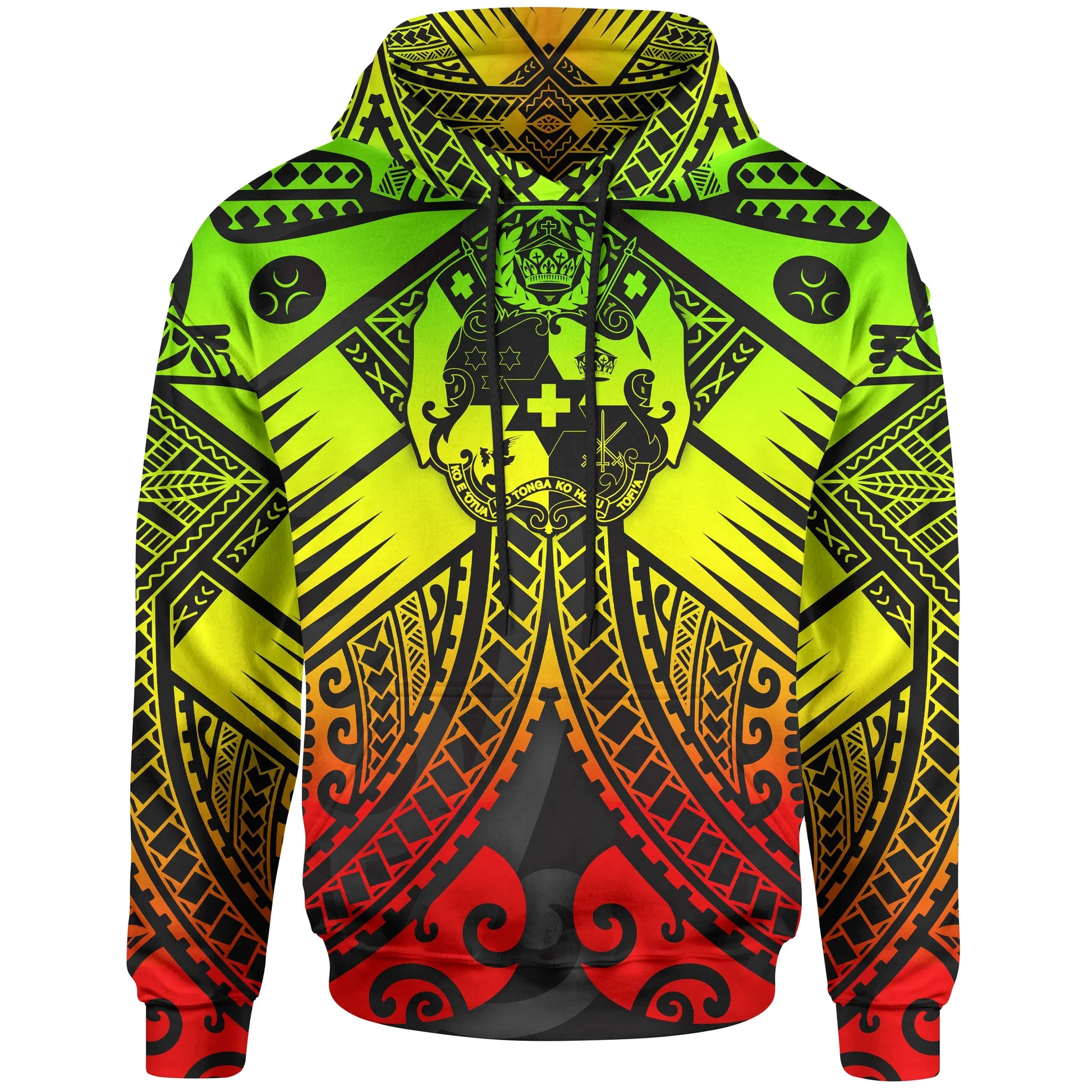 Tonga Polynesian Hoodie - Tonga Reggae Seal with Polynesian tattoo