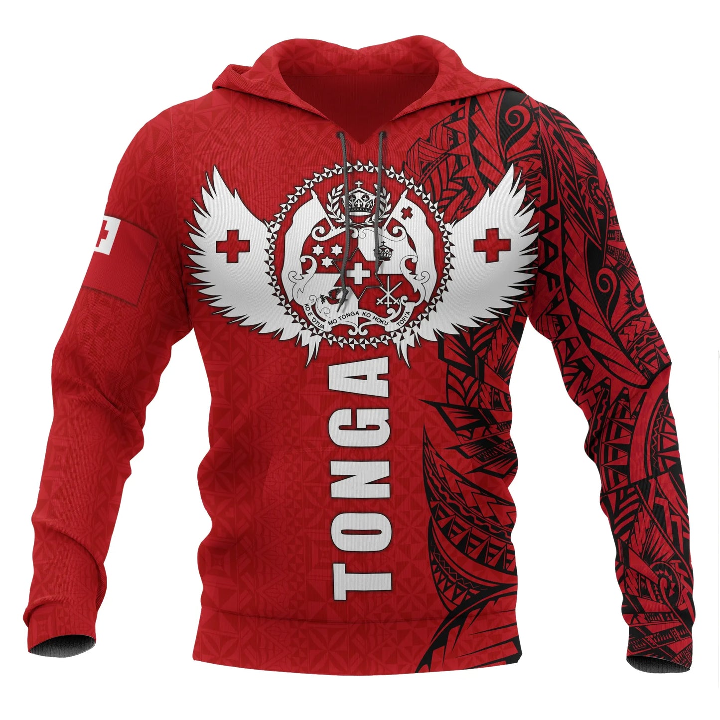 Tonga Polynesian Hoodie - Tonga Wings