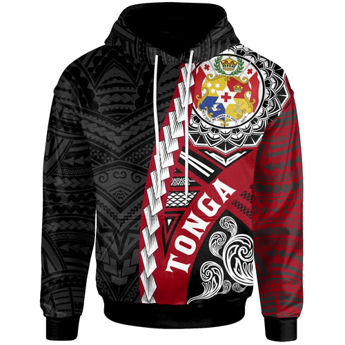 Tonga Polynesian Hoodie - Wave Tattoo