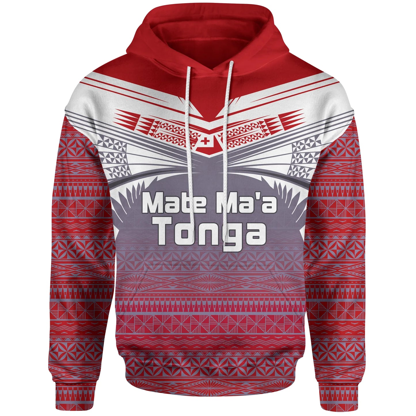 Tonga Polynesian Hoodie - White Tattoo
