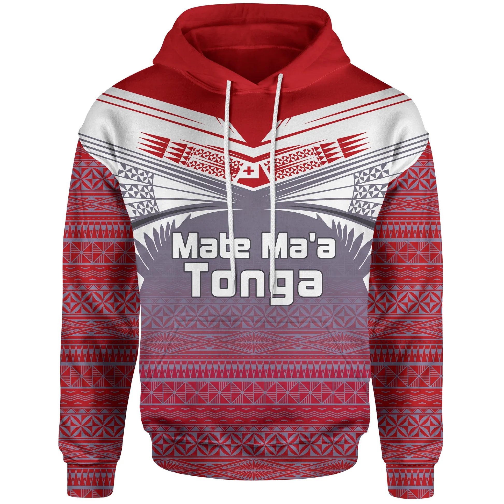 Tonga Polynesian Hoodie - White Tattoo