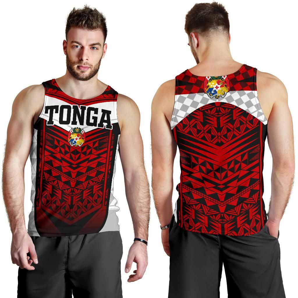 Tonga Polynesian Men Tank Top - Tongan Pattern
