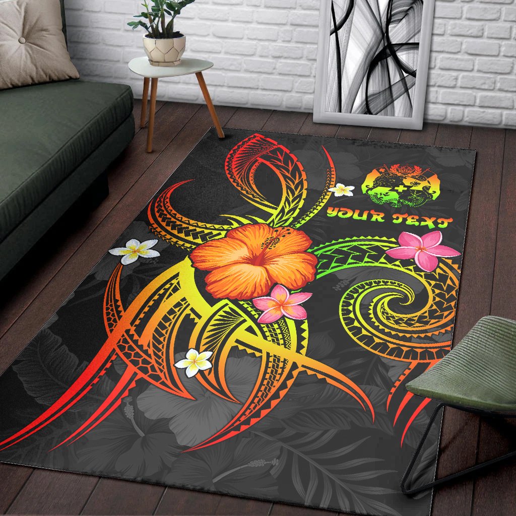 Tonga Polynesian Personalised Area Rug - Legend of Tonga (Reggae)