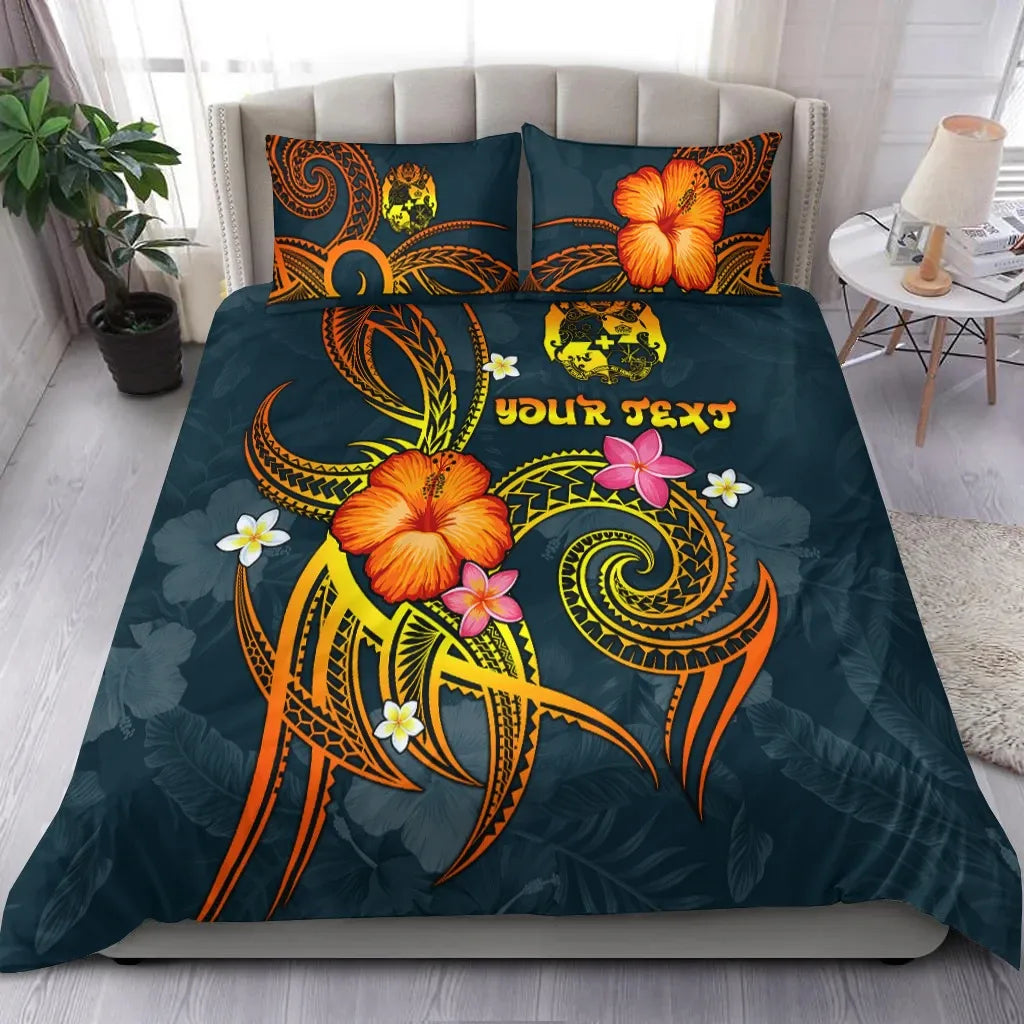 Tonga Polynesian Personalised Bedding Set - Legend Of Tonga (Blue)