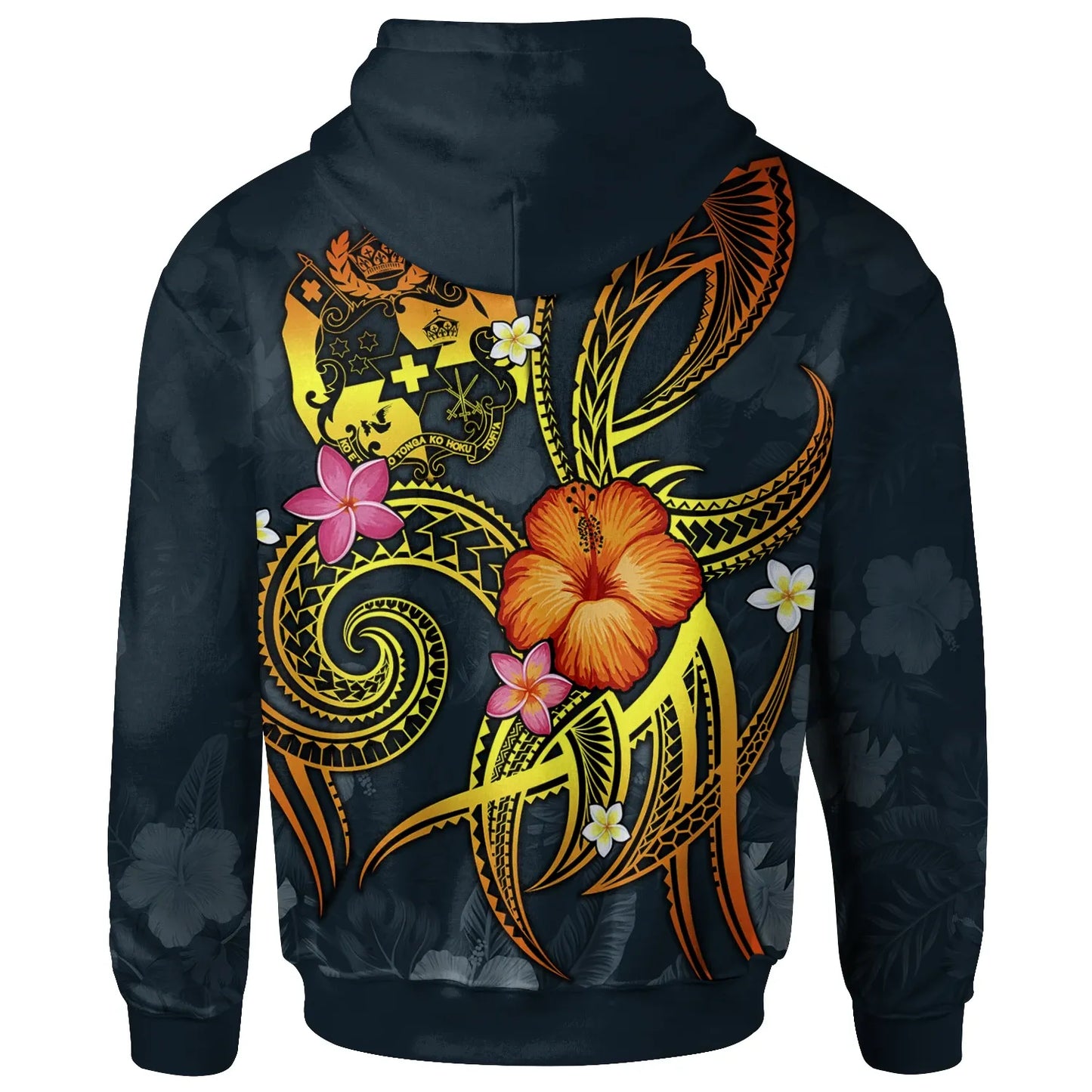 Tonga Polynesian Personalised Hoodie - Legend of Tonga (Blue)