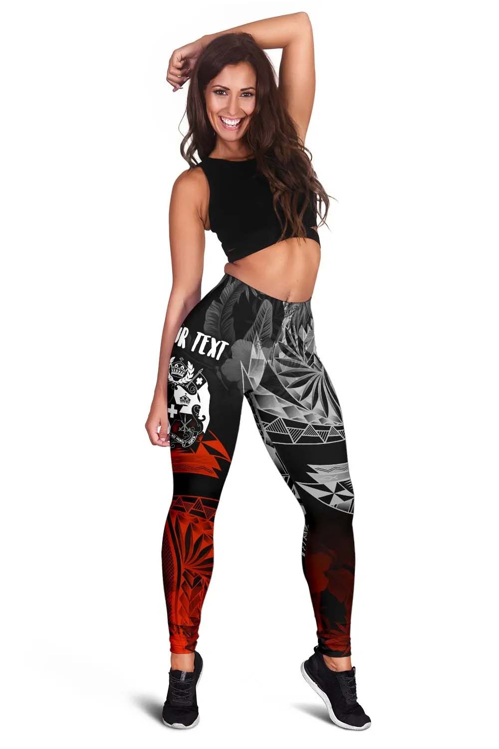 Tonga Polynesian Personalised Legging - Vintage Polynesian Style
