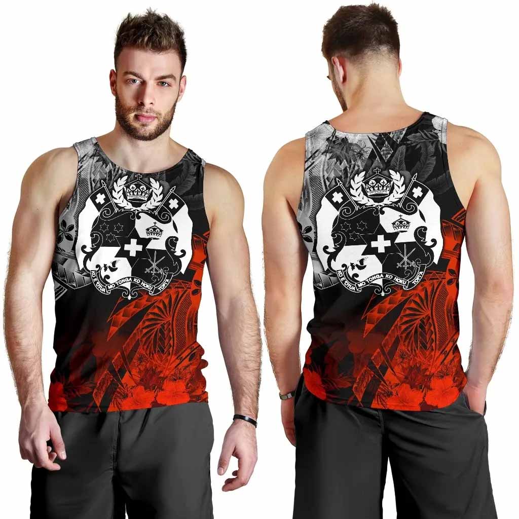 Tonga Polynesian Personalised Men Tank - Vintage Polynesian Style