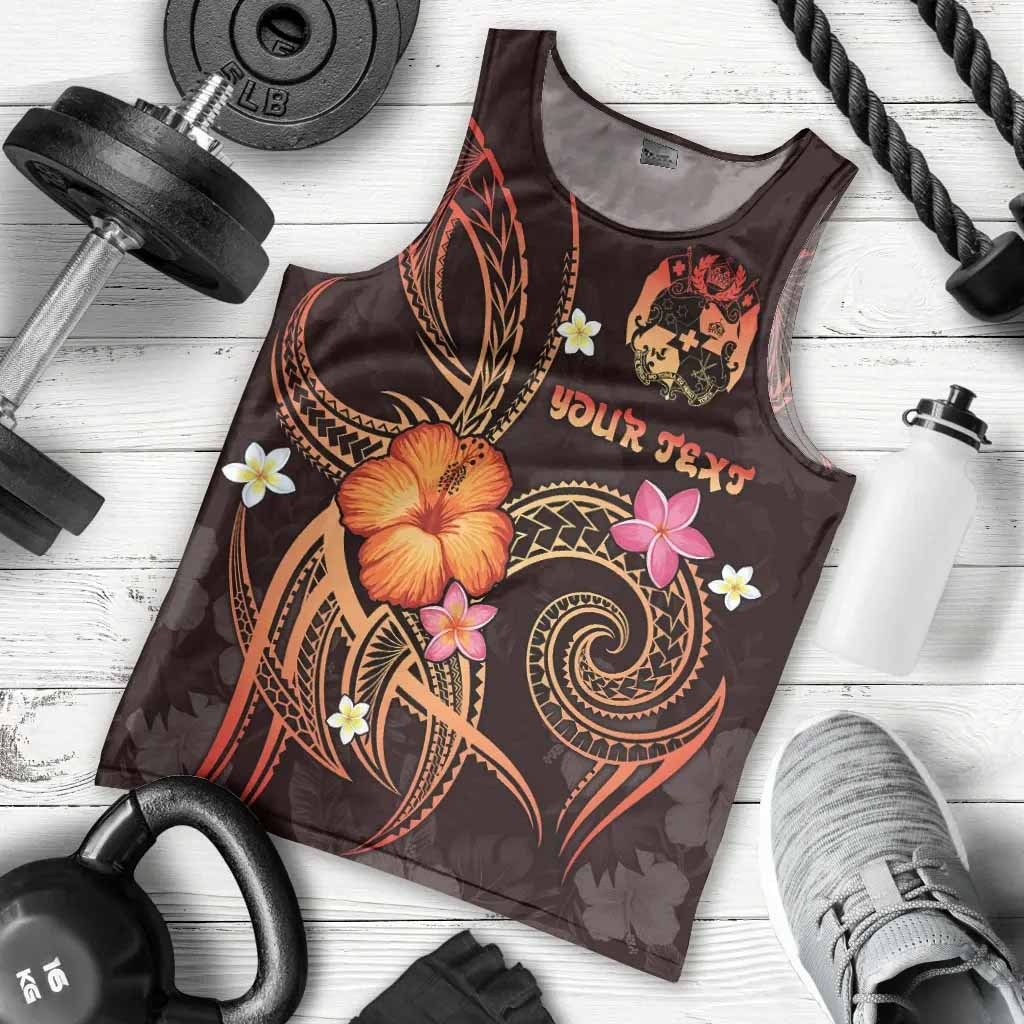 Tonga Polynesian Personalised Men Tank Top - Legend of Tonga (Red)