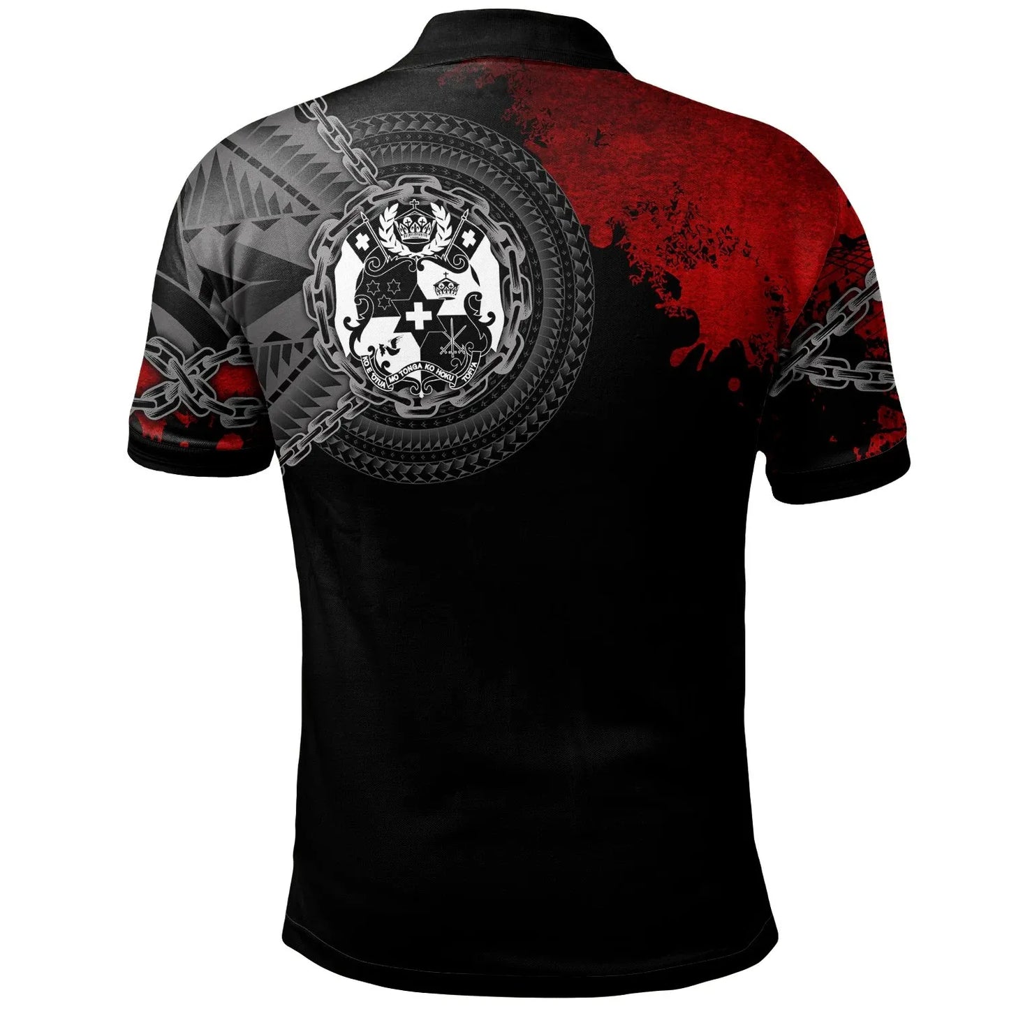 Tonga Polynesian Personalised Polo Shirt - Polynesian Chain Style
