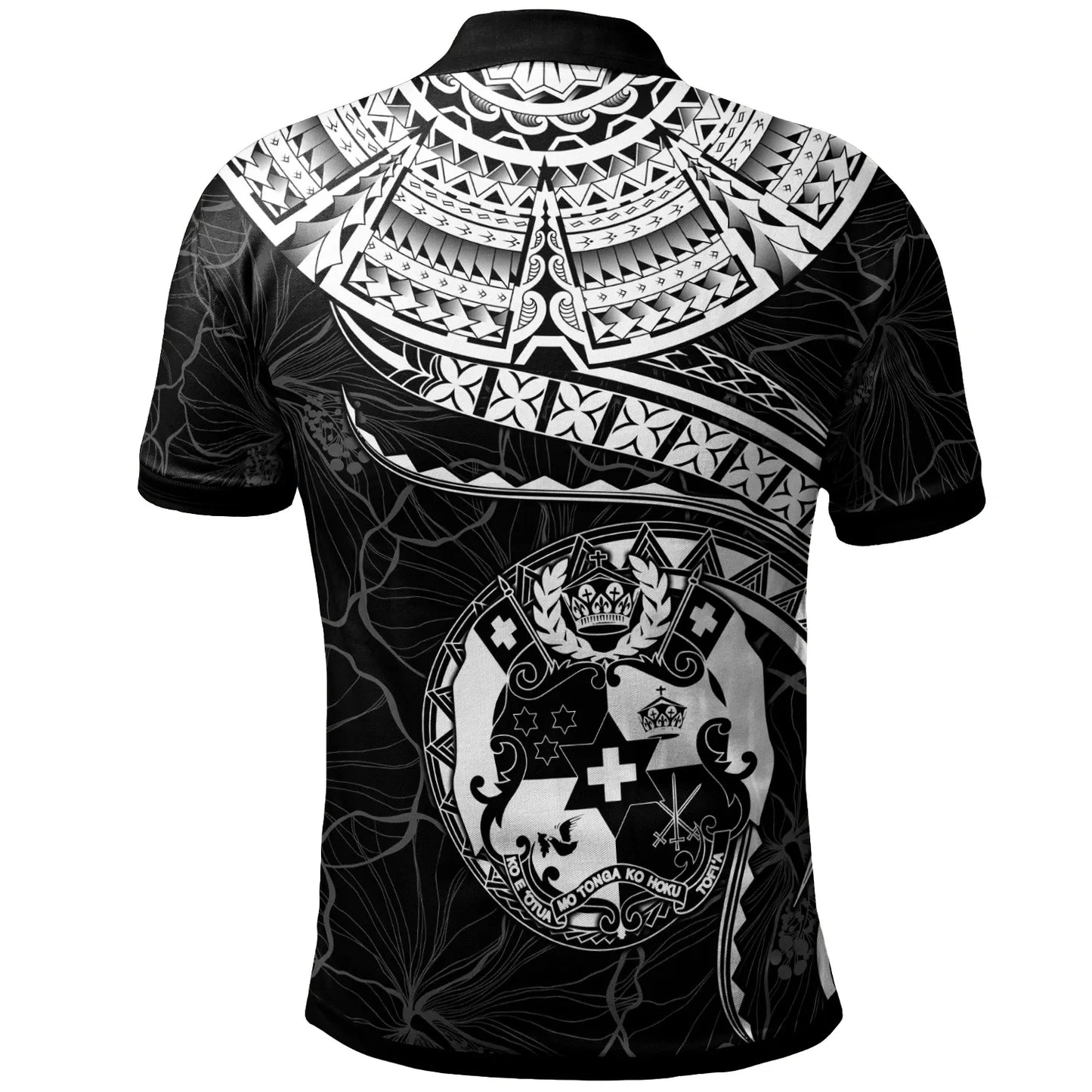 Tonga Polynesian Personalised Polo Shirt - Tonga Waves (White)