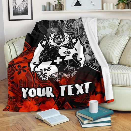 Tonga Polynesian Personalised Premium Blanket - Vintage Polynesian Style