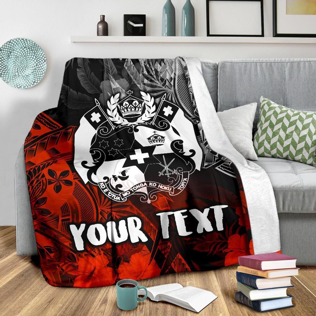 Tonga Polynesian Personalised Premium Blanket - Vintage Polynesian Style