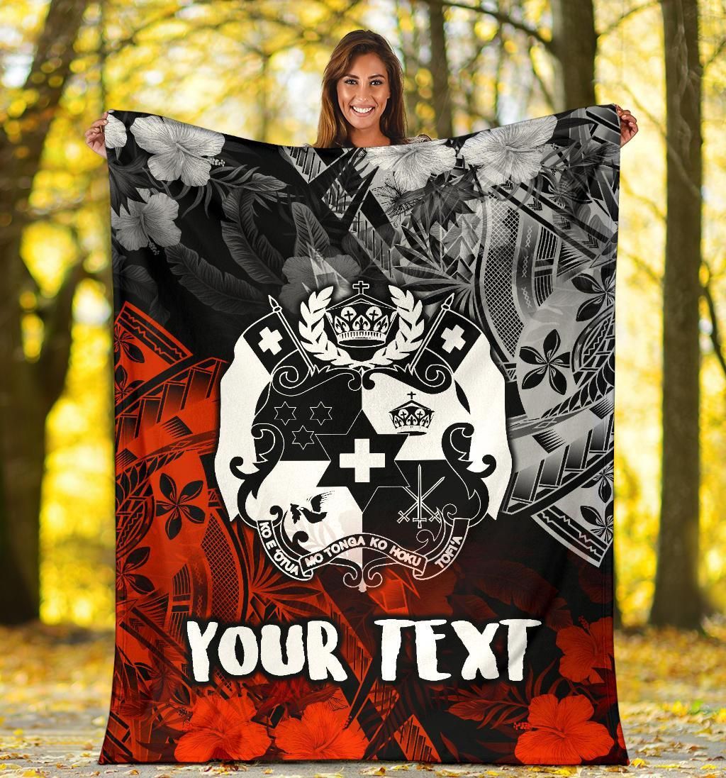 Tonga Polynesian Personalised Premium Blanket - Vintage Polynesian Style