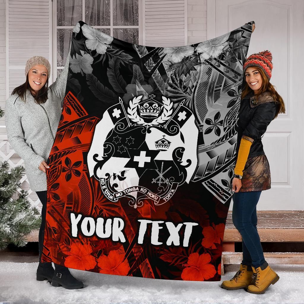 Tonga Polynesian Personalised Premium Blanket - Vintage Polynesian Style