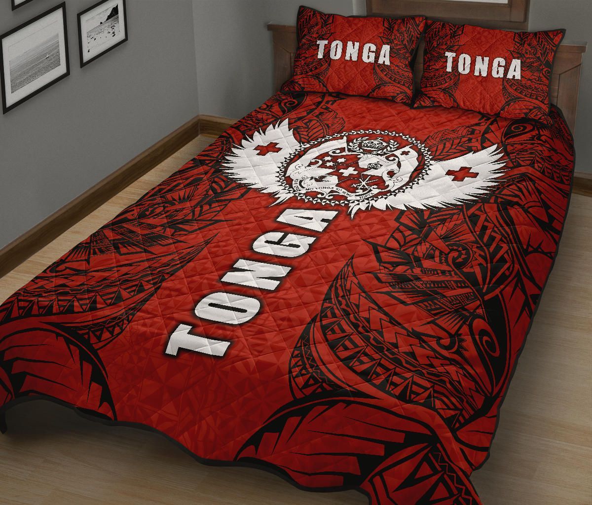 Tonga Polynesian Quilt Bed Set - Tonga Wings