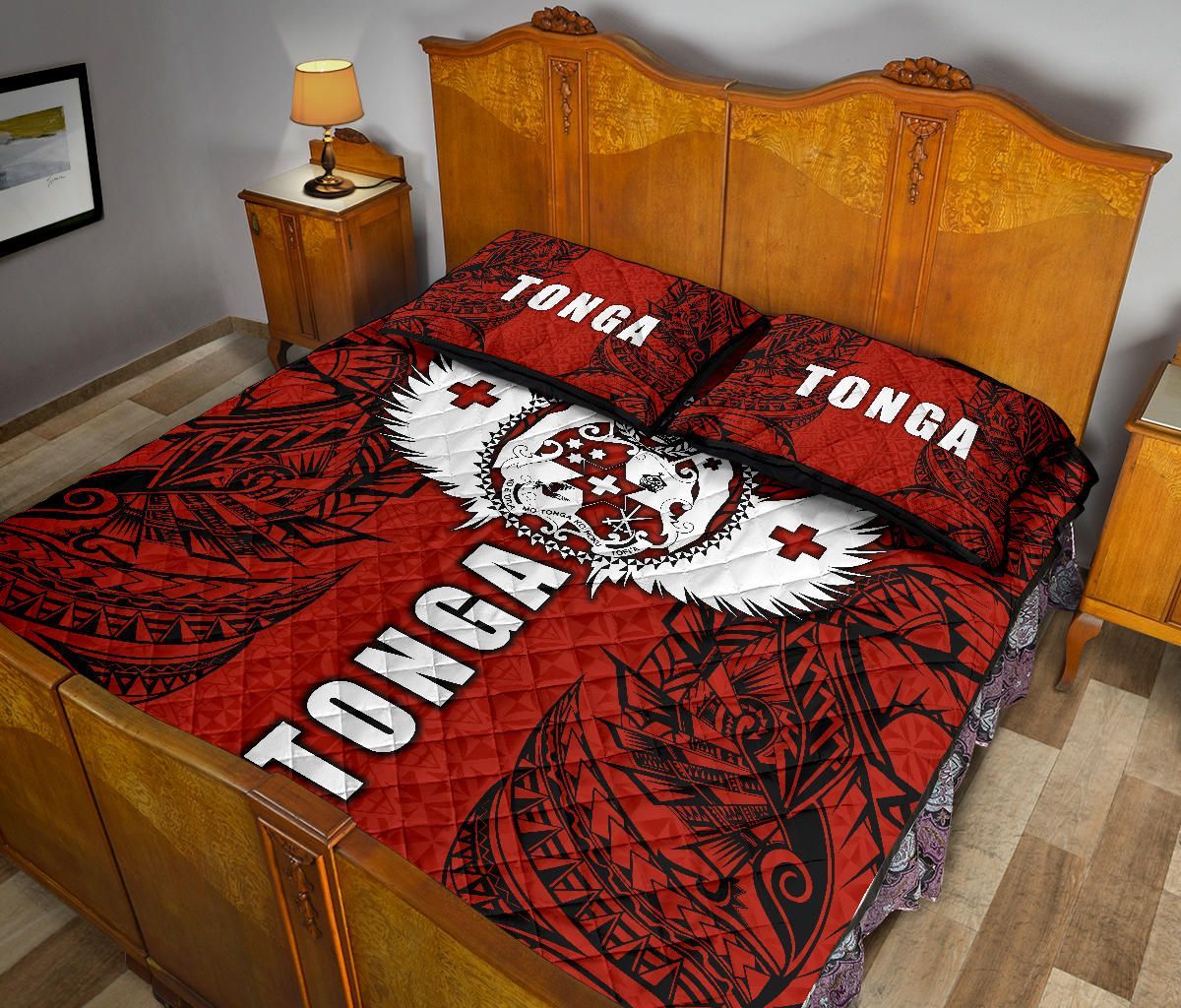 Tonga Polynesian Quilt Bed Set - Tonga Wings