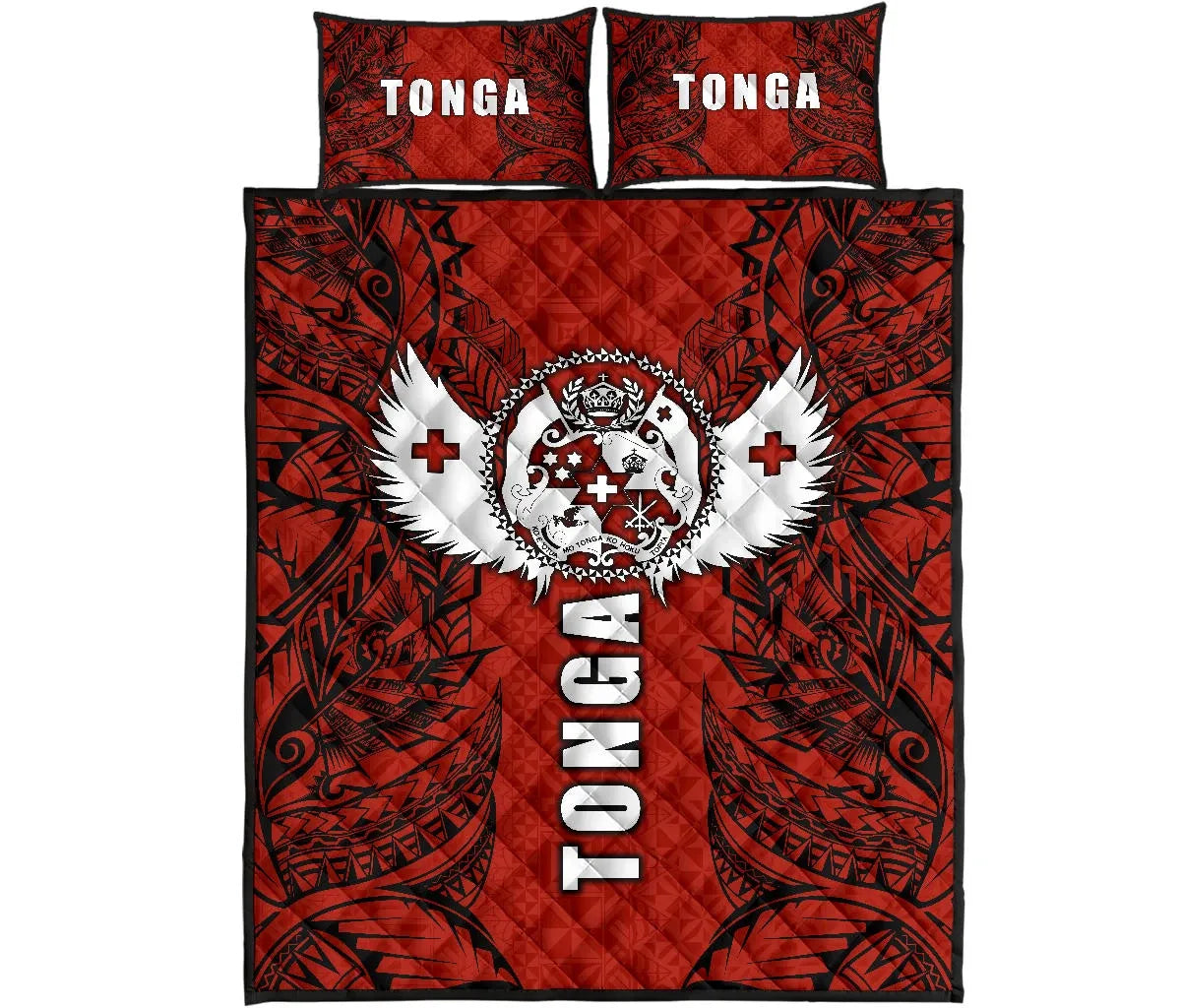 Tonga Polynesian Quilt Bed Set - Tonga Wings