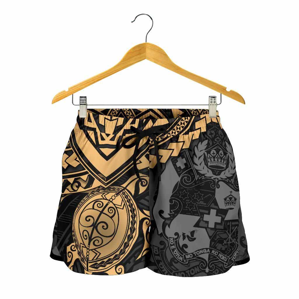 Tonga Polynesian Shorts (Women) - Golden Turtle