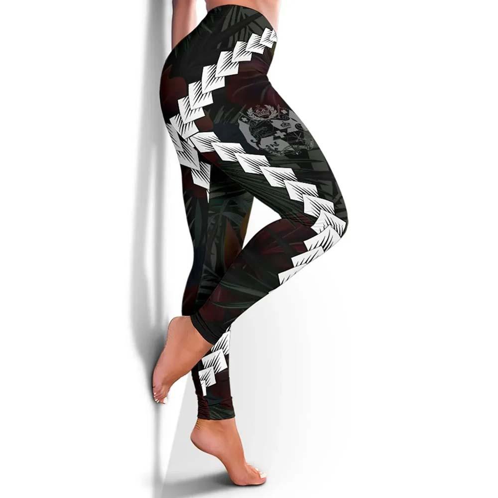 Tonga Polynesian Women Legging - Chain Polynesian