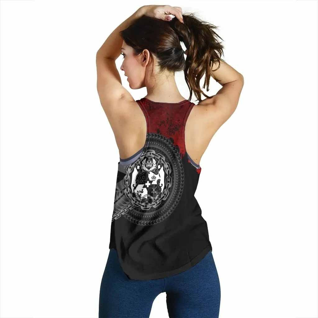 Tonga Polynesian Women Racerback Tank - Polynesian Chain Style