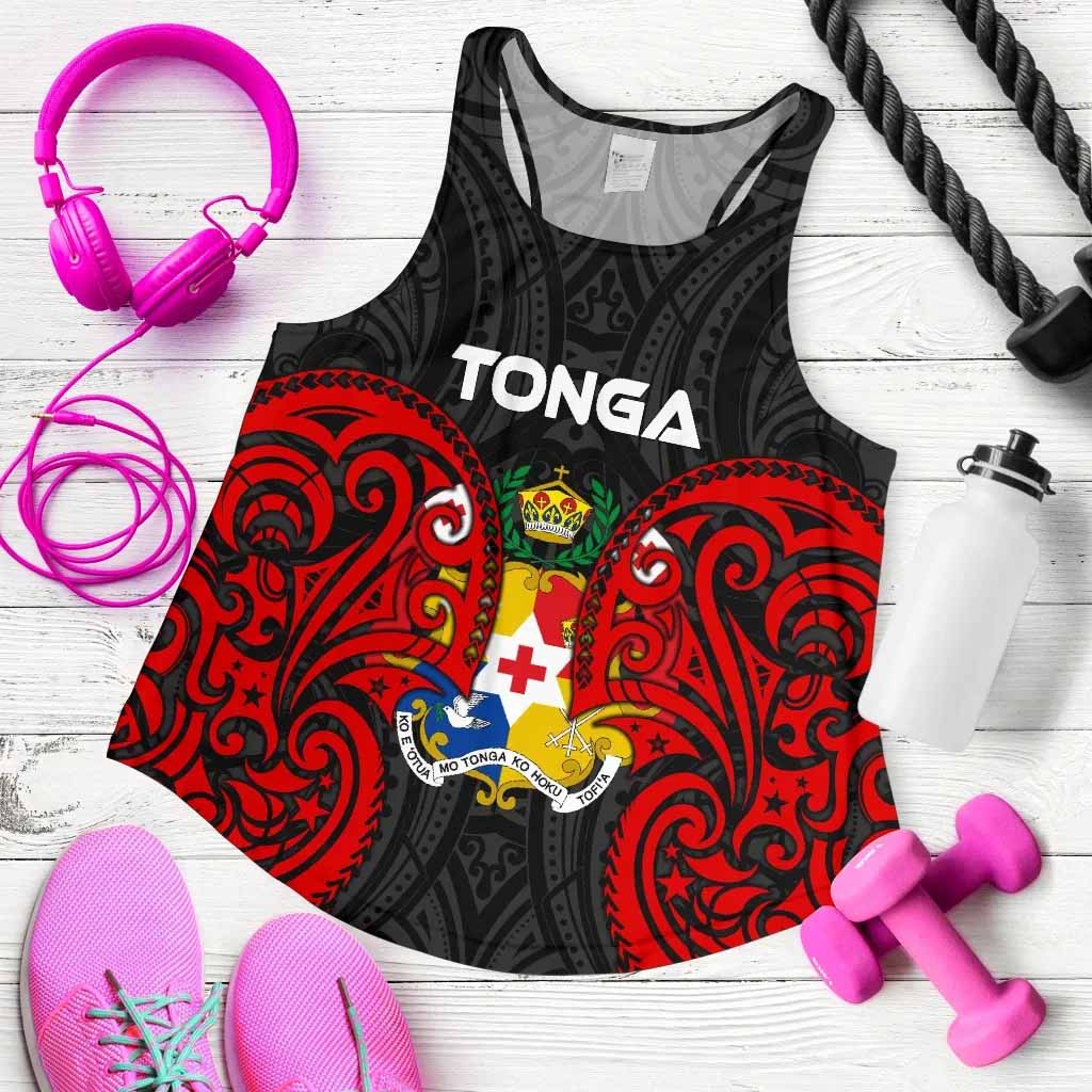 Tonga Polynesian Women Racerback Tank - Tongan Spirit