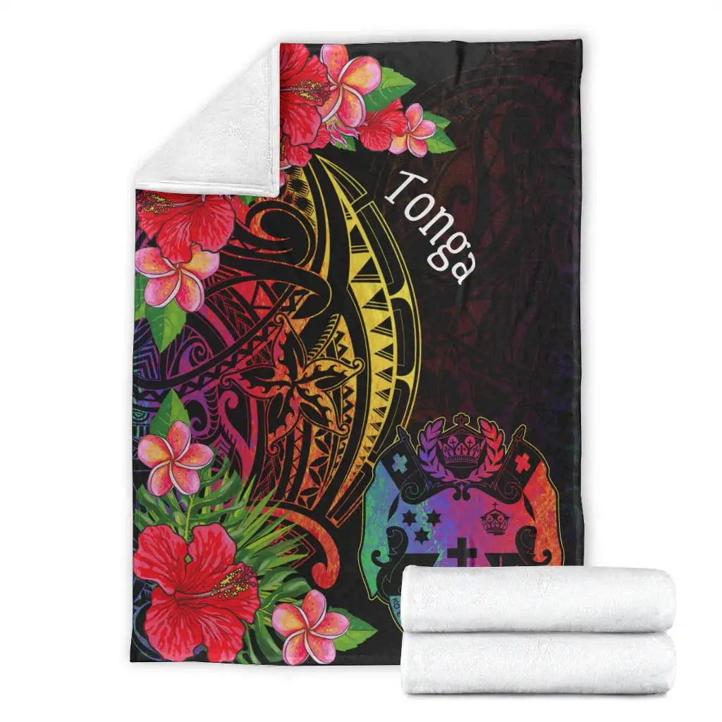 Tonga Premium Blanket - Tropical Hippie Style
