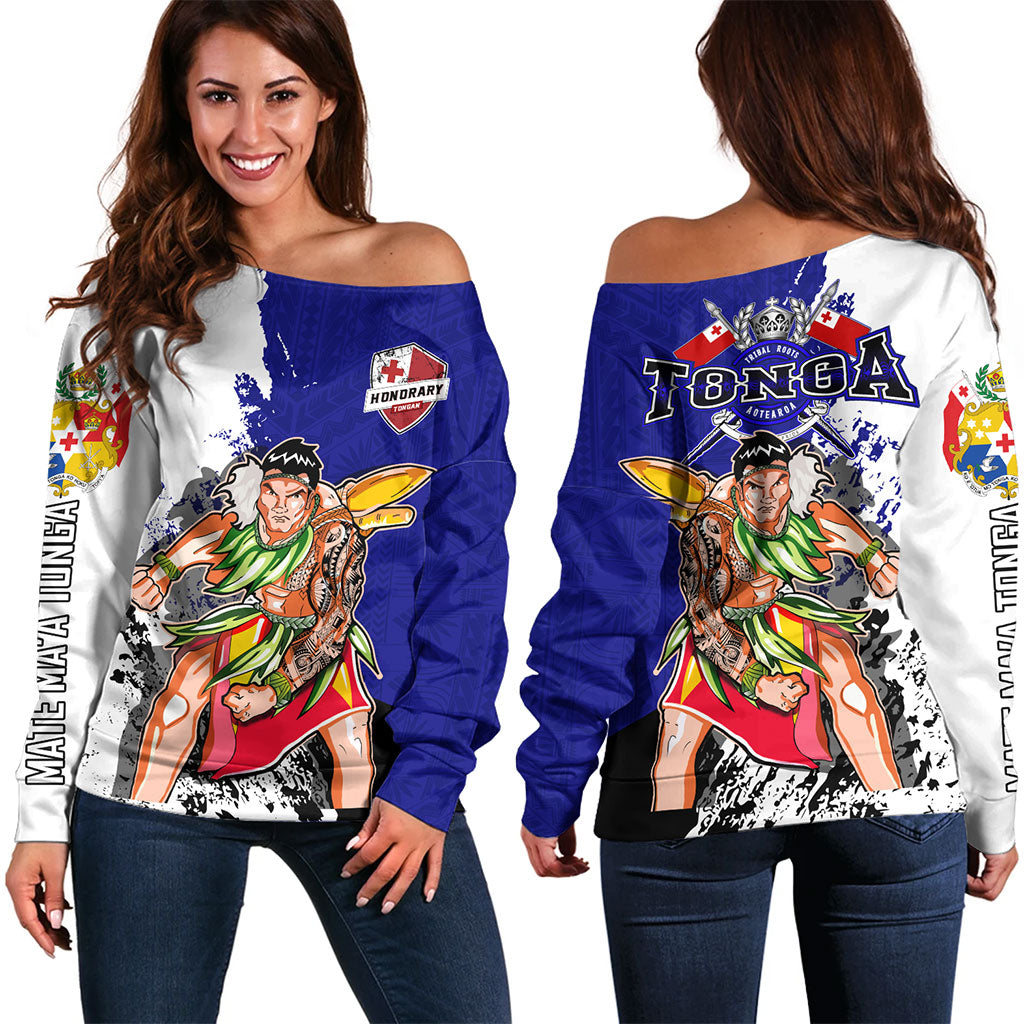 Tonga Off Shoulder Sweatshirt Pride