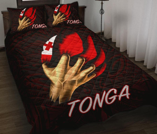 Tonga Quilt Bed Set - Tonga In Me (Red)