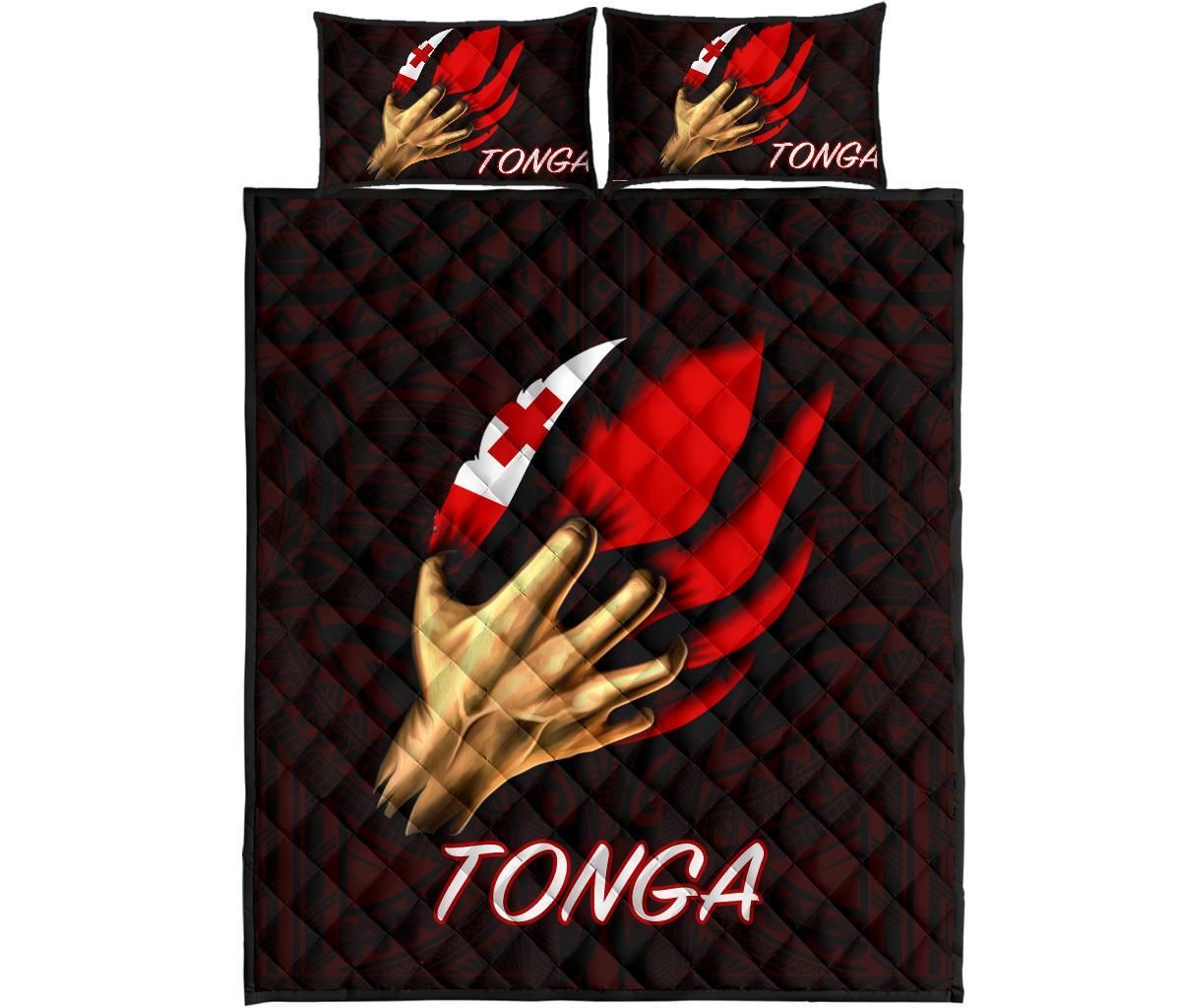 Tonga Quilt Bed Set - Tonga In Me (Red)