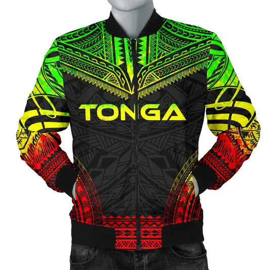 Tonga Polynesian Chief Bomber Jacket - Reggae Version