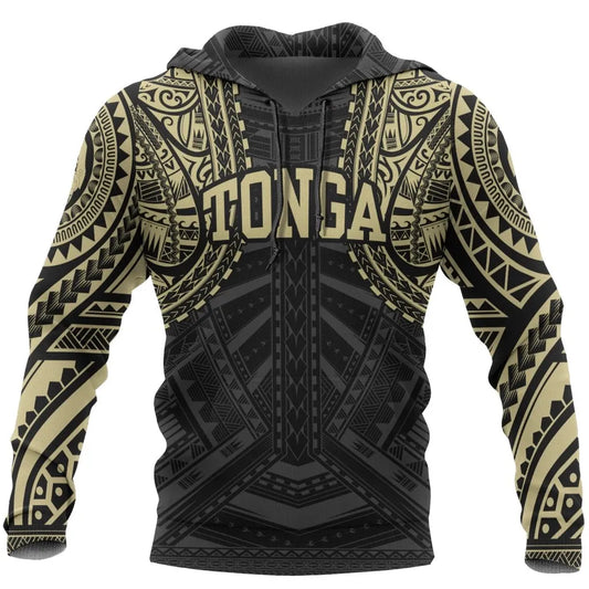 Tonga Pullover Hoodie - Tonga Polynesian Tattoo Style