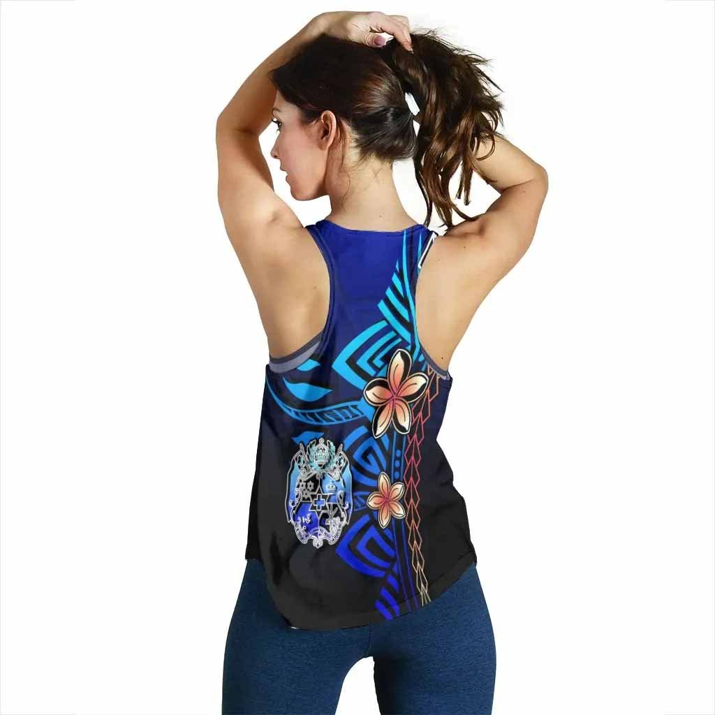Tonga Women Racerback Tank - Vintage Tribal Mountain