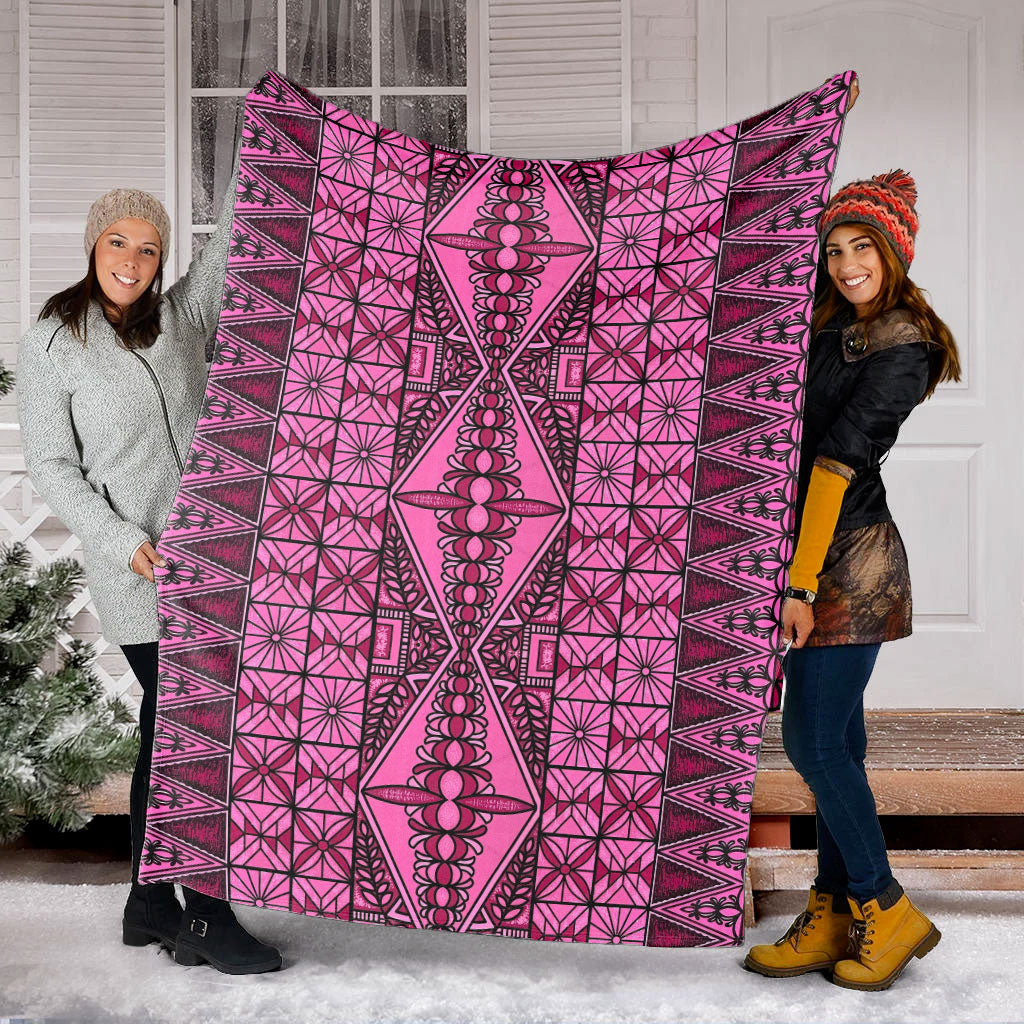 Tonga Premium Blanket Tapa Design
