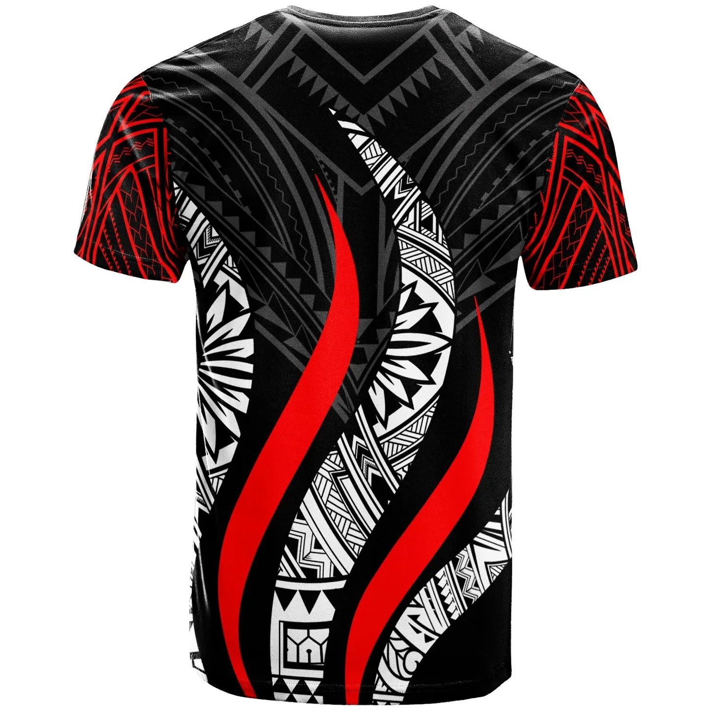 TongaT-Shirt -Tonga Strong Fire Pattern Red