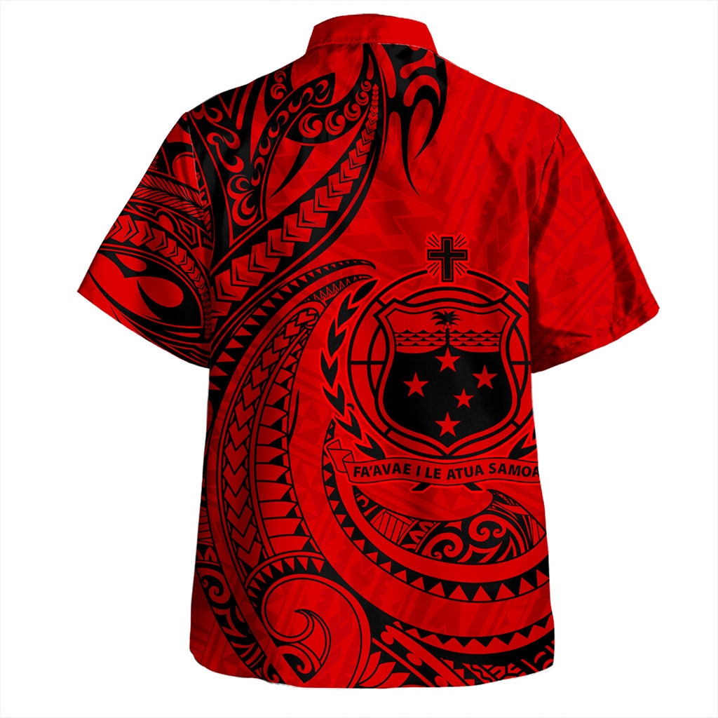 Samoa Hawaiian Shirt Coat Of Arms Tribal Polynesian Island