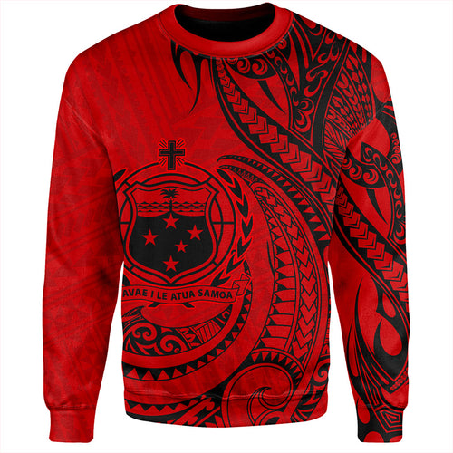 Samoa Sweatshirt Coat Of Arms Tribal Polynesian Island