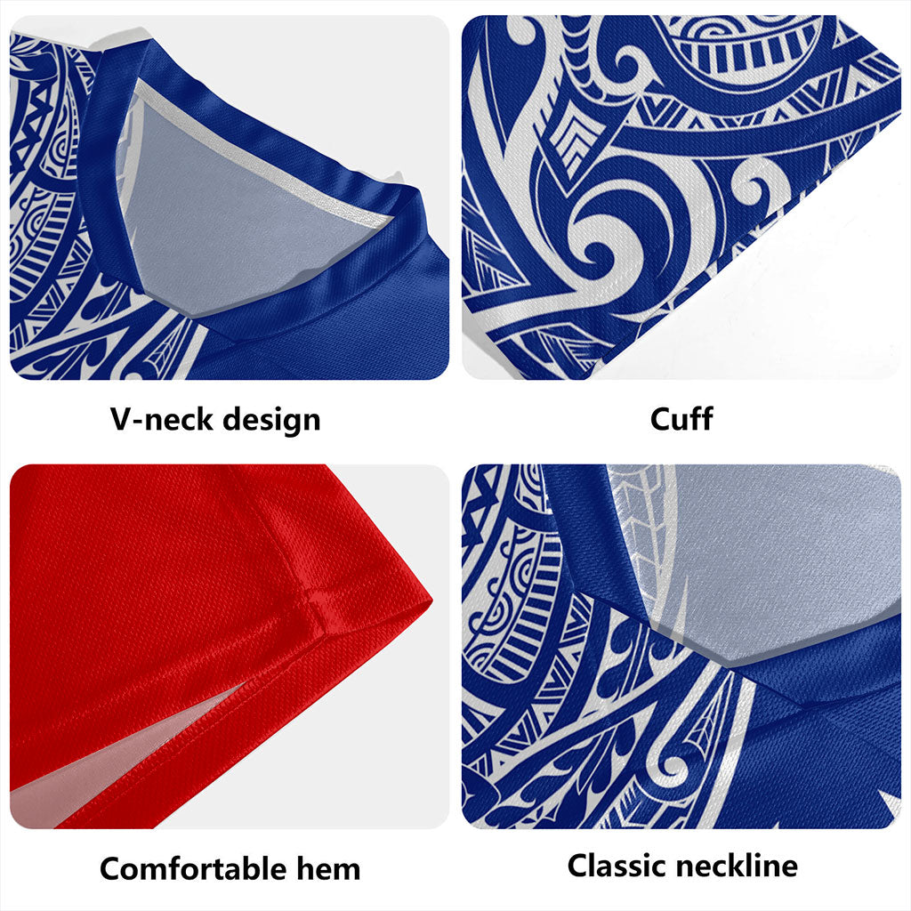 Samoa Rugby Jersey Tribal Polynesia Flag Half Concept