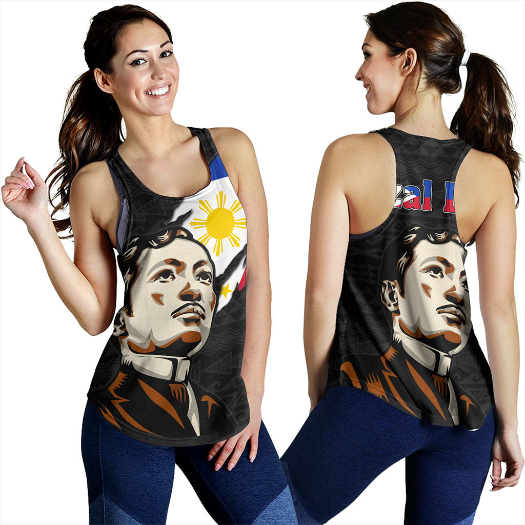 Philippines Filipinos Women Tank Rizal Day Tribal Crack Style
