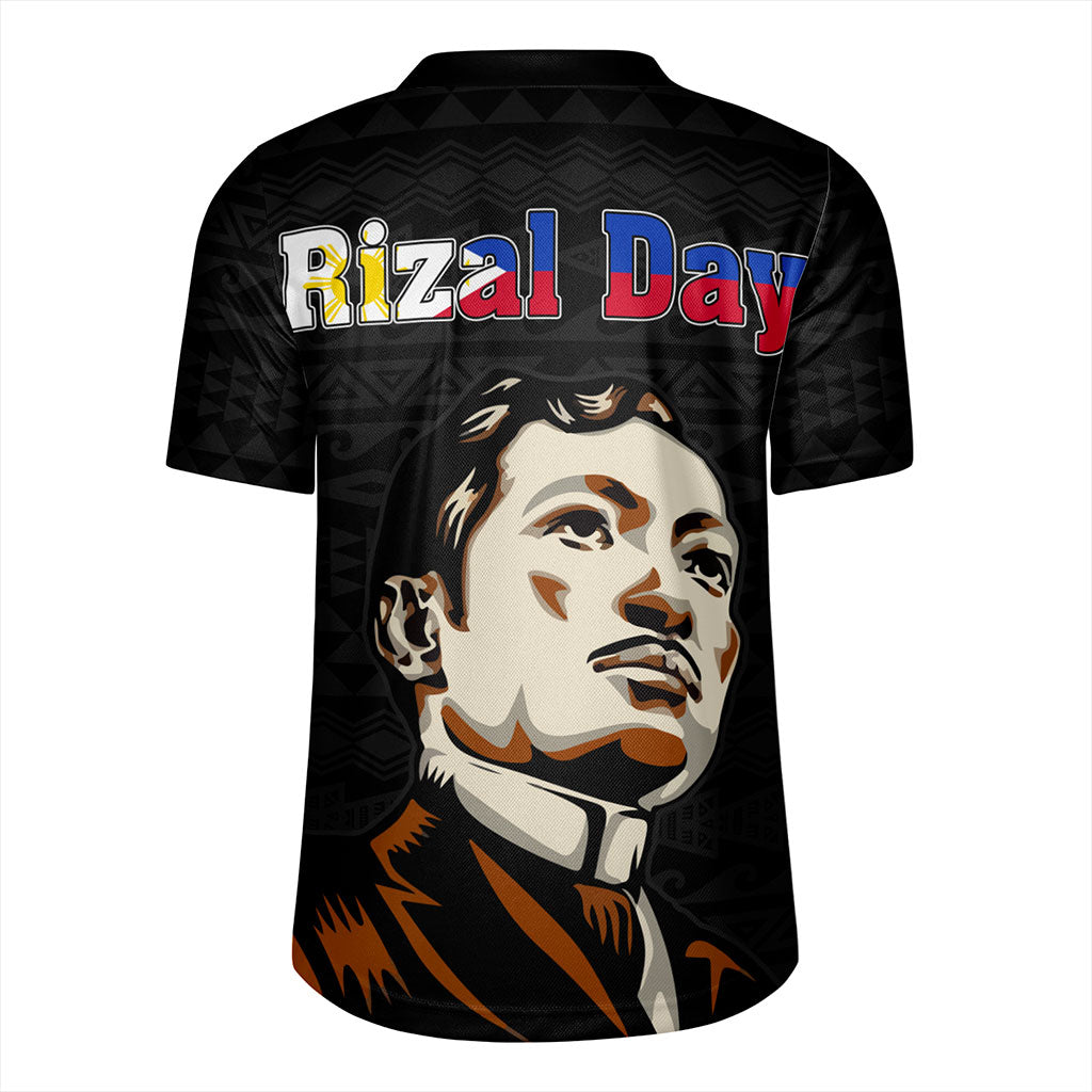 Philippines Filipinos Rugby Jersey Rizal Day Tribal Crack Style